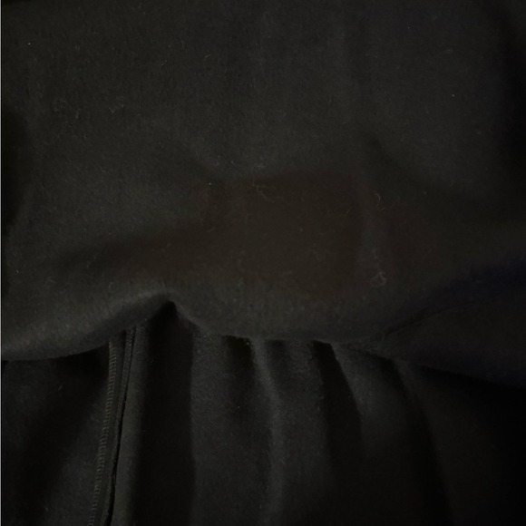 H&M Black Satin Peplum Shift Dress Sleeveless Crew Neck Size 6 - Picture 6 of 8